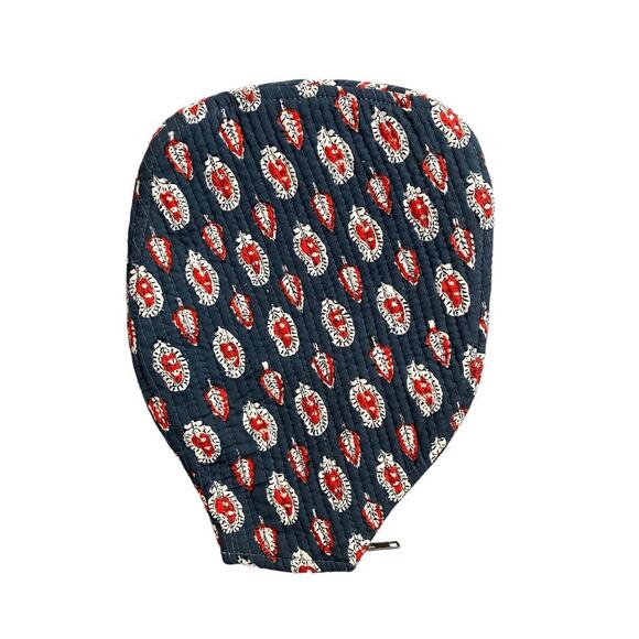 New Set of Pickleball Racket Paisley Quilted Cover & Ball Carrying Case - Picture 3 of 5